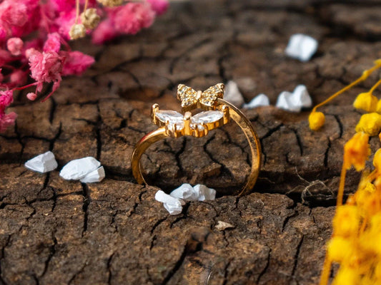 Gold-Plated Zircon Rings for women - 014 - GoScarlet