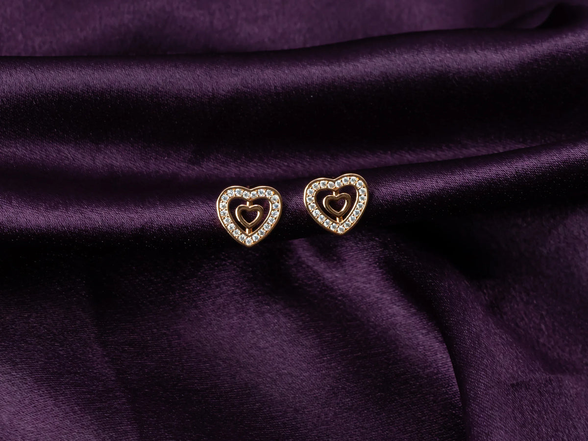 Zircon Stud Earrings for Women- 033.