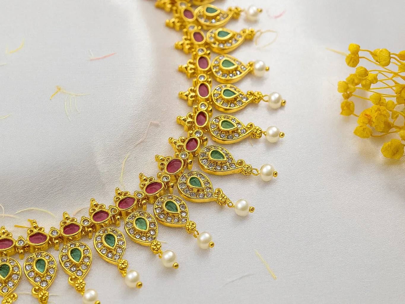 Gold-Plated Zircon Necklace set for Women - GoScarlet