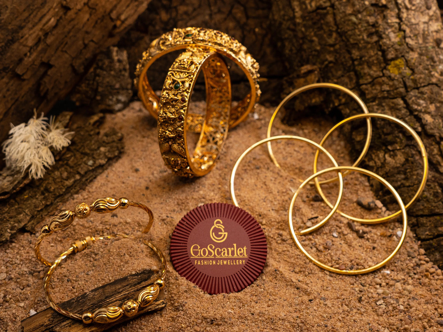 Panchaloha Bangles Combo Sets - GoScarlet