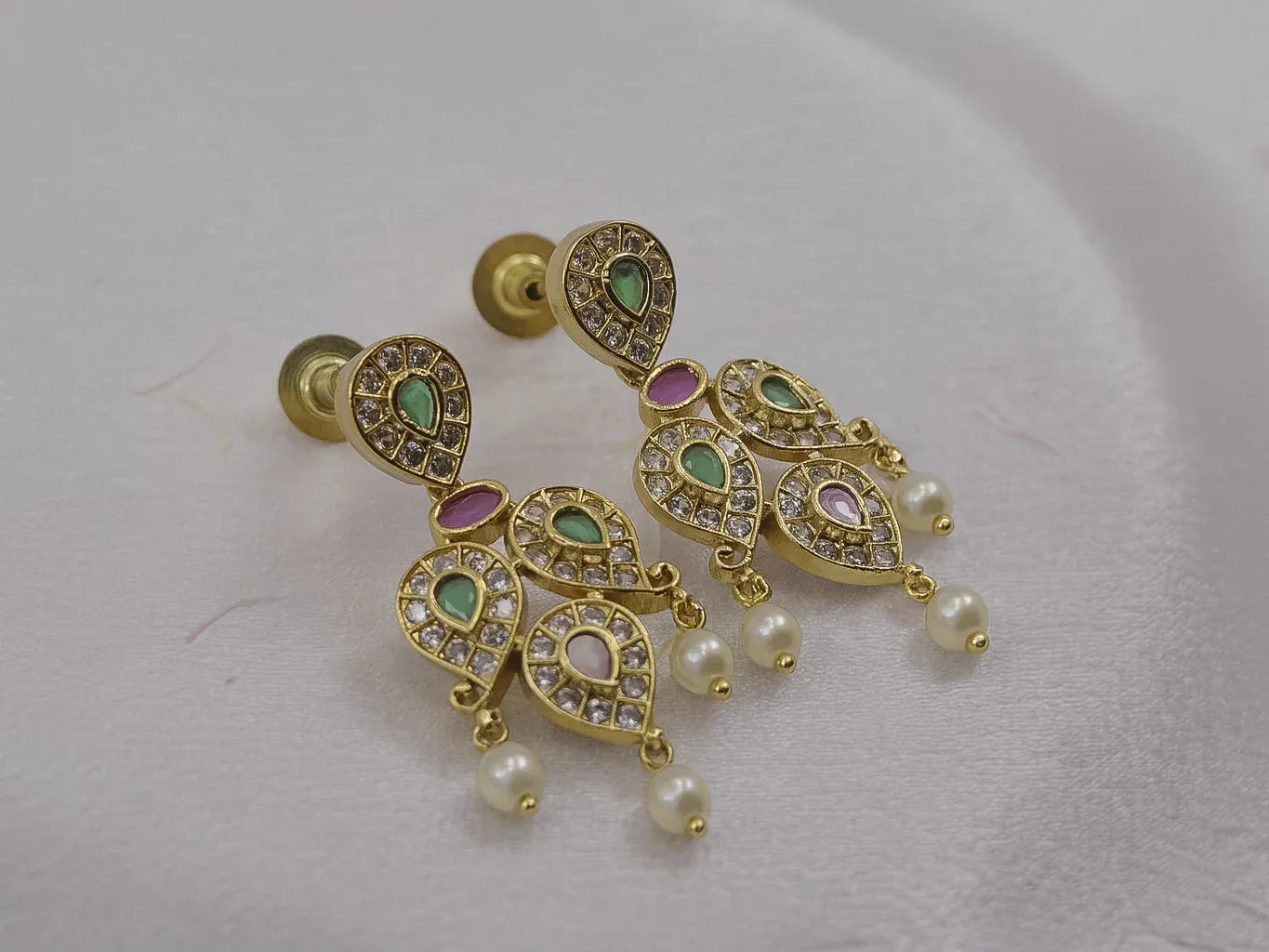 Gold-Plated Zircon Diamond Necklace Set for Women - 018 -fashion jewellery - GoScarlet