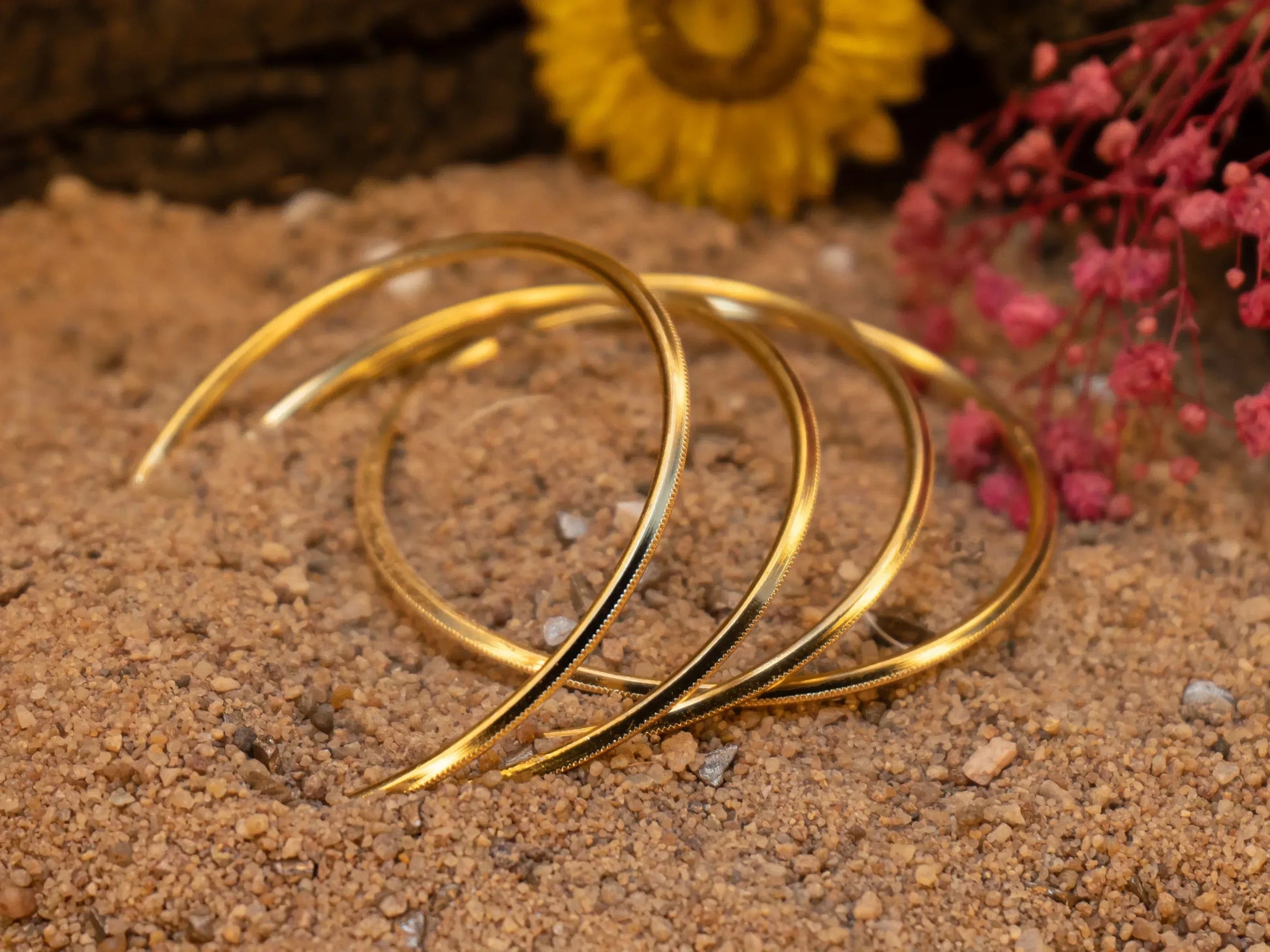 Antique Finish Designer Panchaloha Bangles.