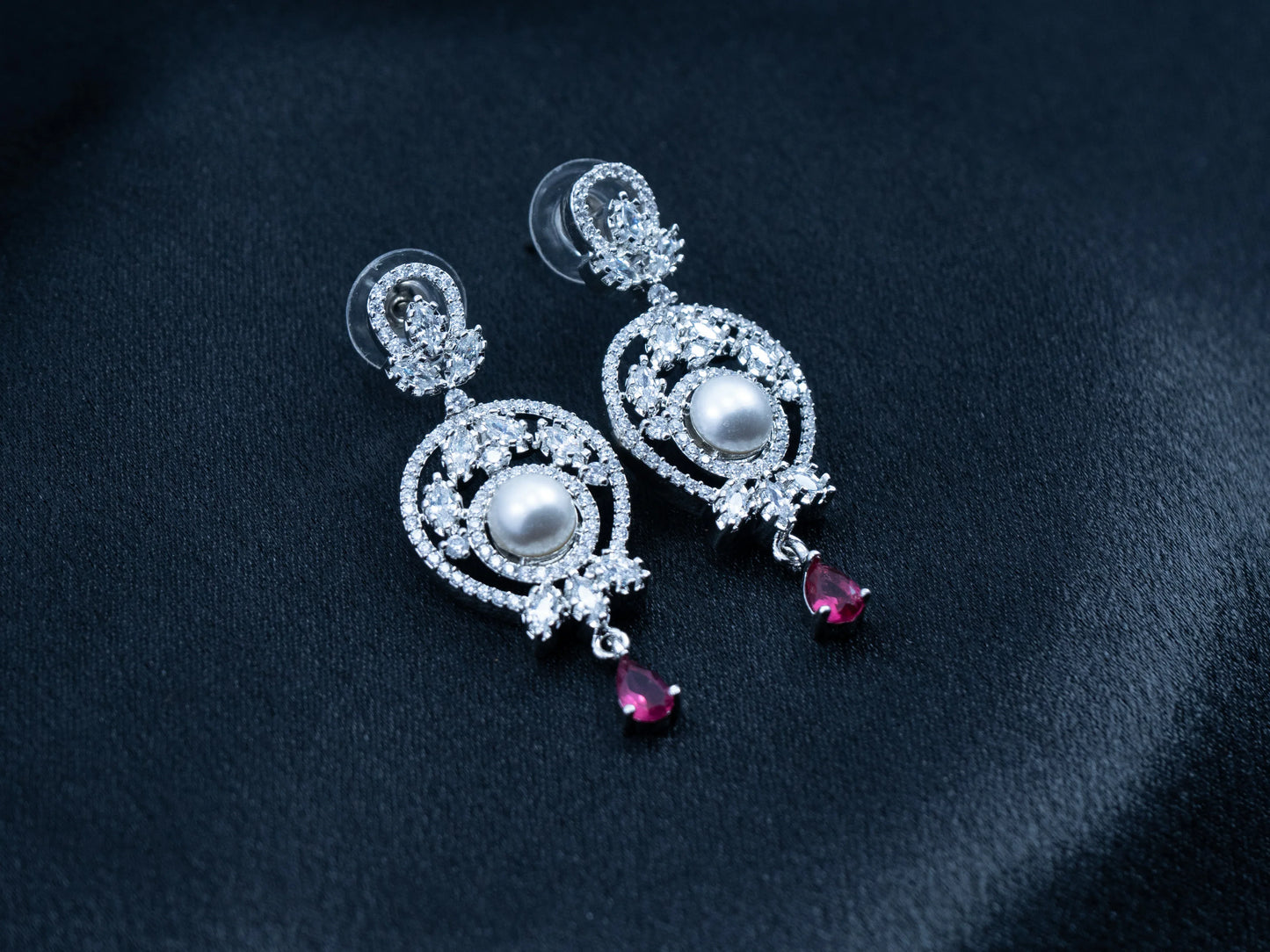 Zircon Diamond Necklace Set for Women- 001 - GoScarlet