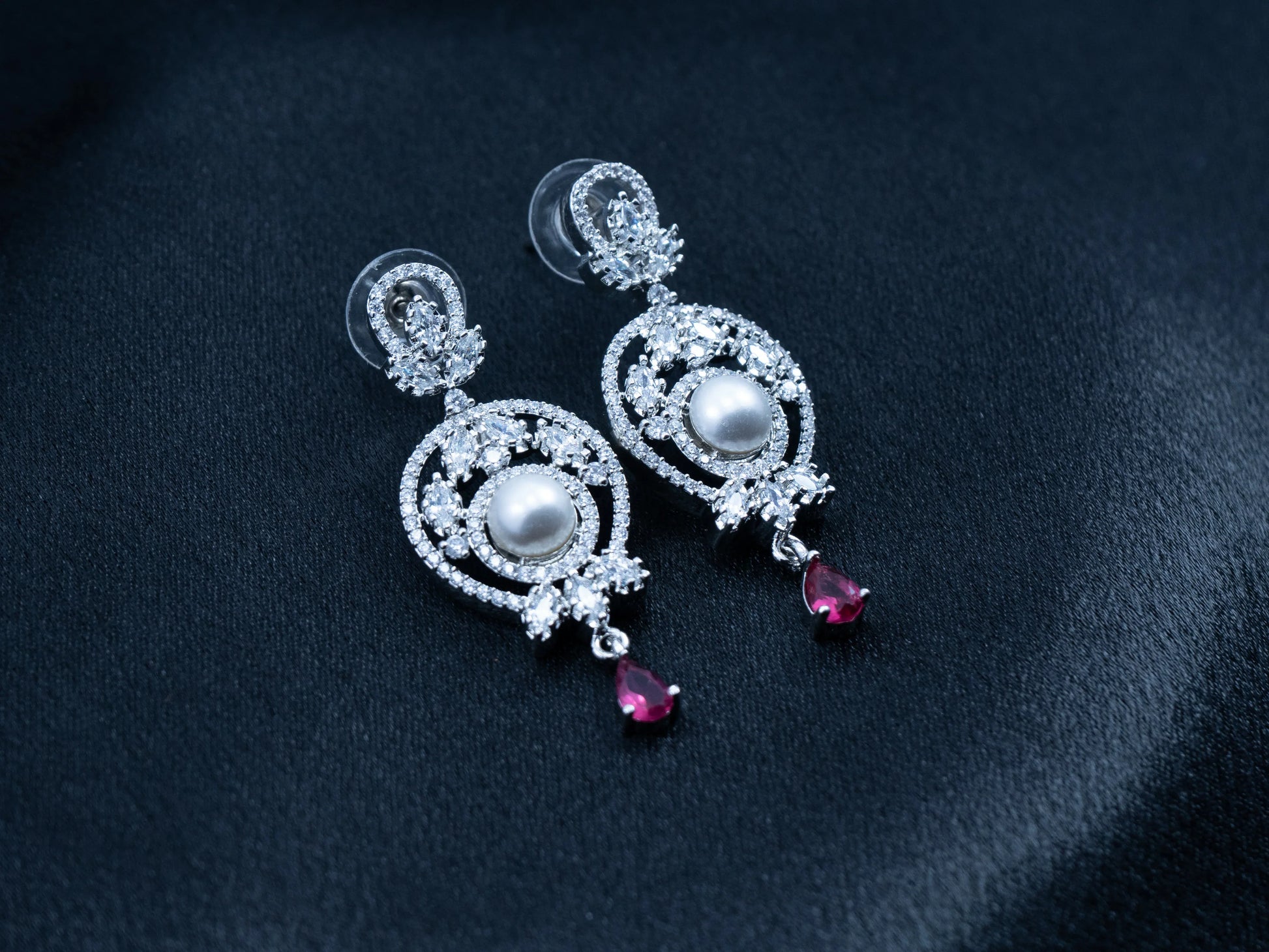 Zircon Diamond Necklace Set for Women- 001 - GoScarlet