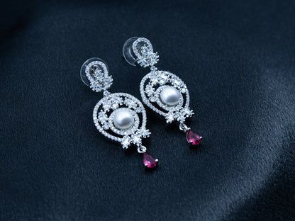 Zircon Diamond Necklace Set for Women- 001 - GoScarlet