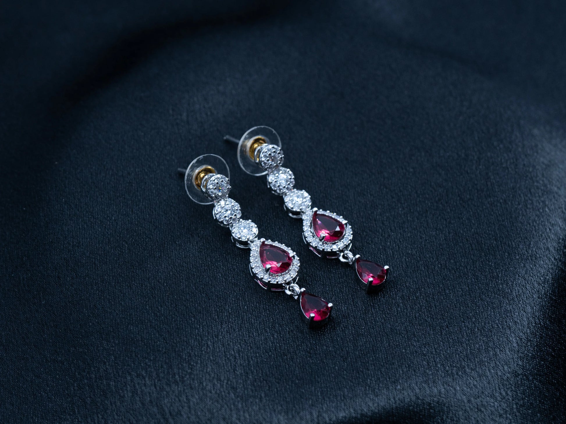 Zircon Diamond Necklace Set for Women- 002 - GoScarlet