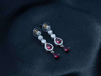 Zircon Diamond Necklace Set for Women- 002 - GoScarlet