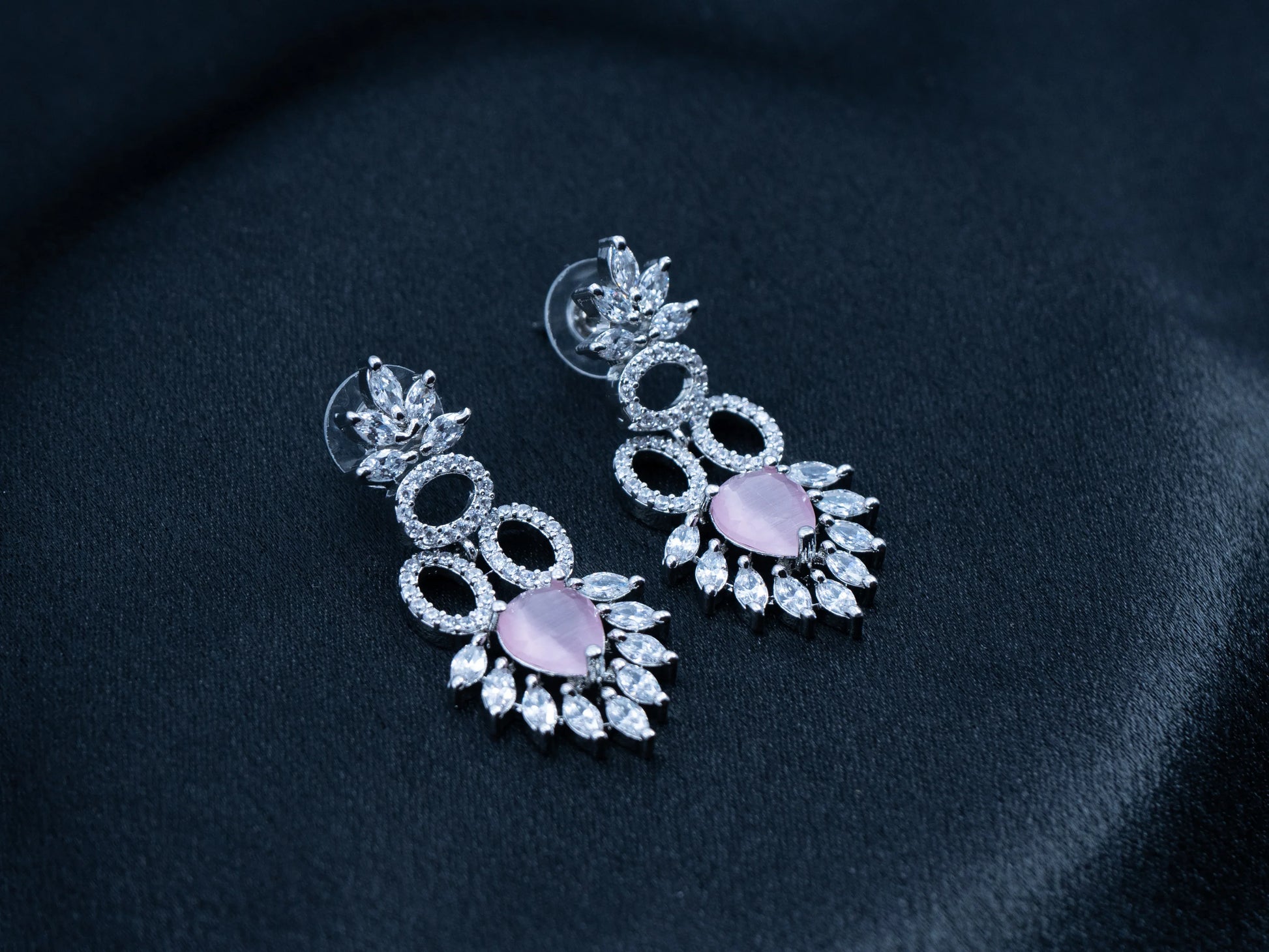 Zircon Diamond Necklace Set for Women- 004 - GoScarlet