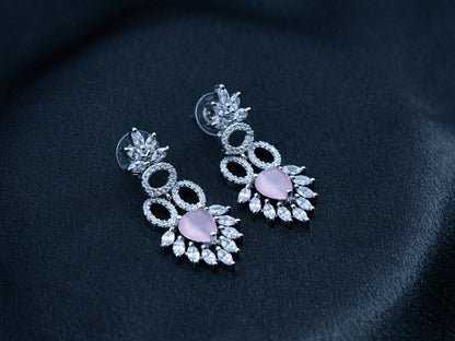 Zircon Diamond Necklace Set for Women- 004 - GoScarlet