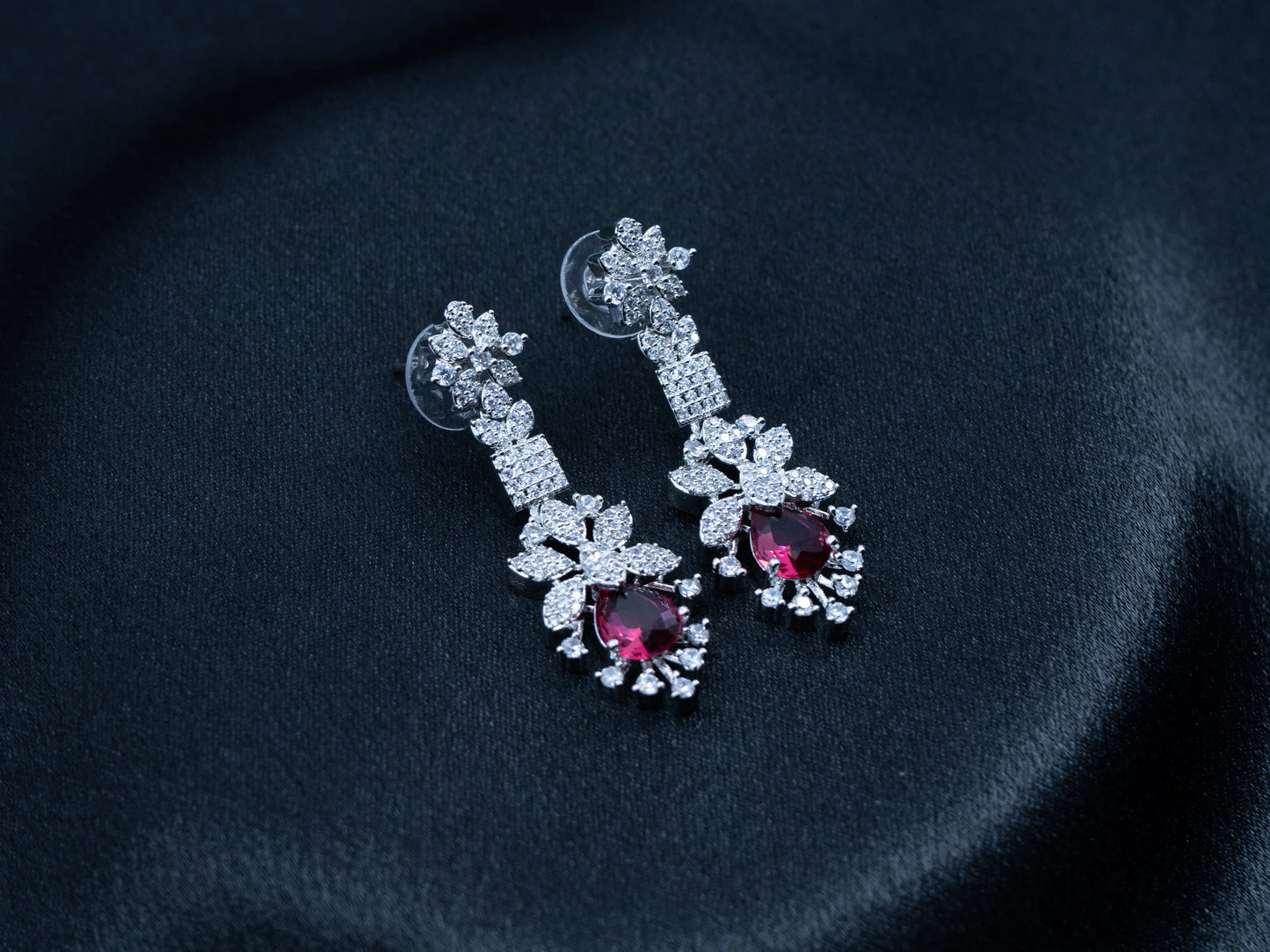 Zircon Diamond Necklace Set for Women- 006 - GoScarlet