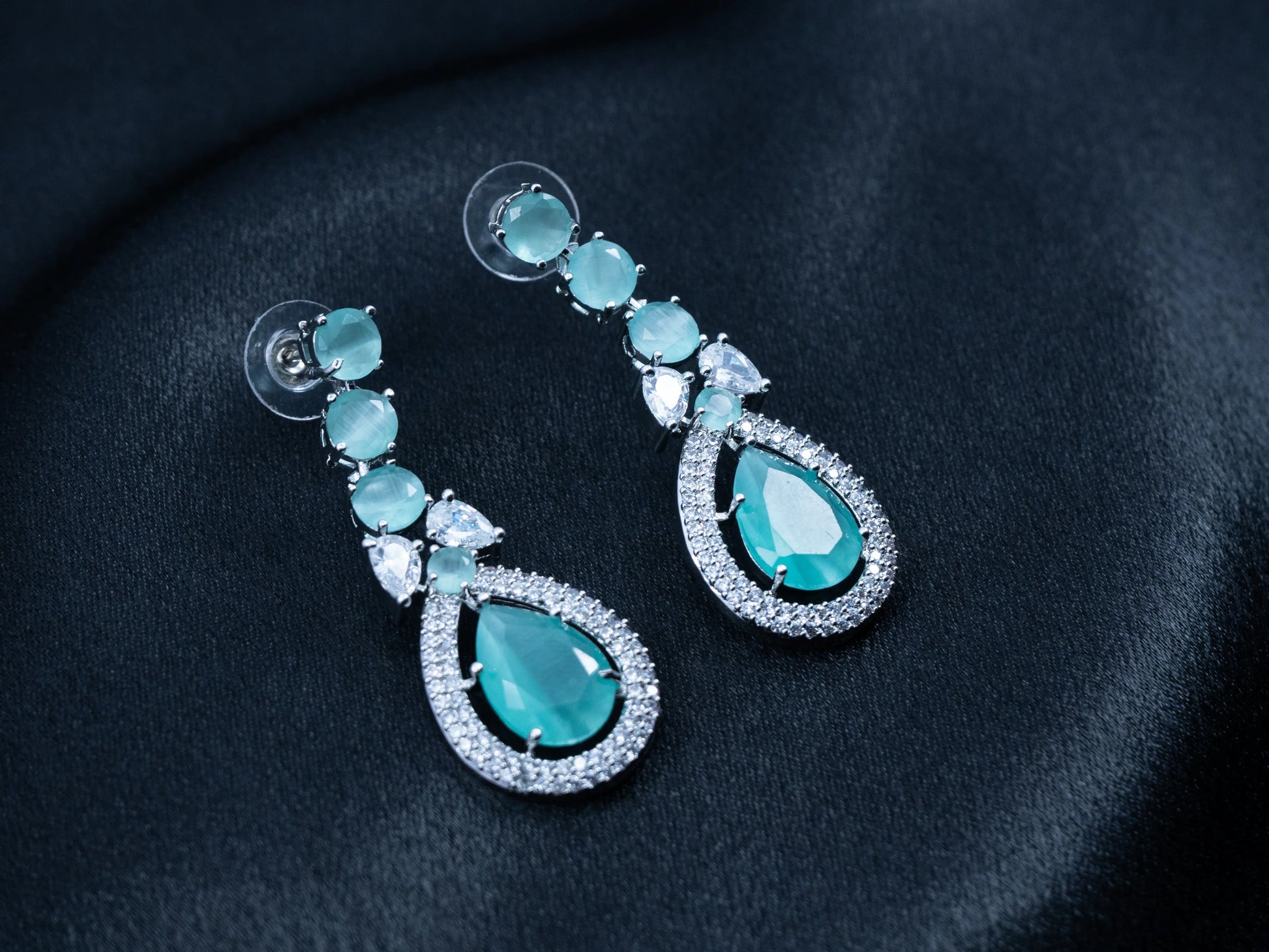 Zircon Diamond Necklace Set for Women- 007 - GoScarlet