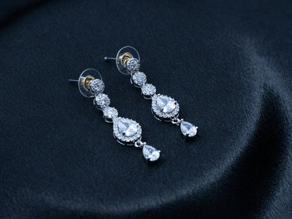 Zircon Diamond Necklace Set for Women- 009 - GoScarlet