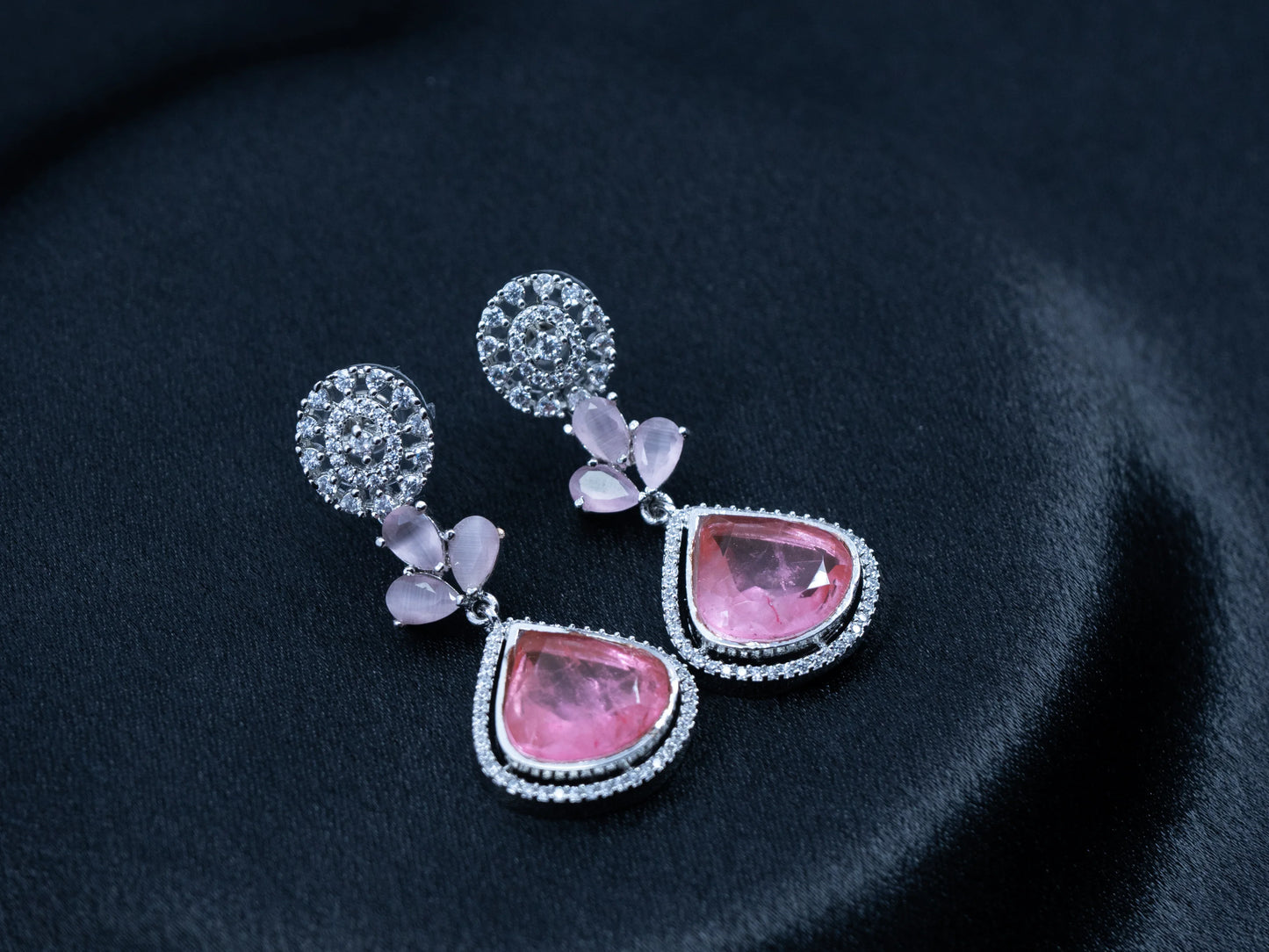 Zircon Diamond Necklace Set for Women- 010 - GoScarlet