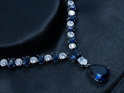 Zircon Diamond Necklace Set for Women- 011 - GoScarlet