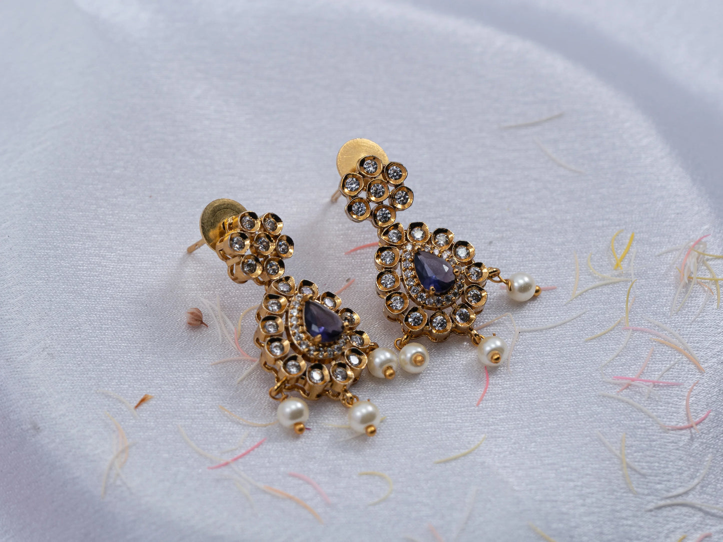 Gold-Plated Zircon Diamond Necklace Set for Women- 012 - GoScarlet