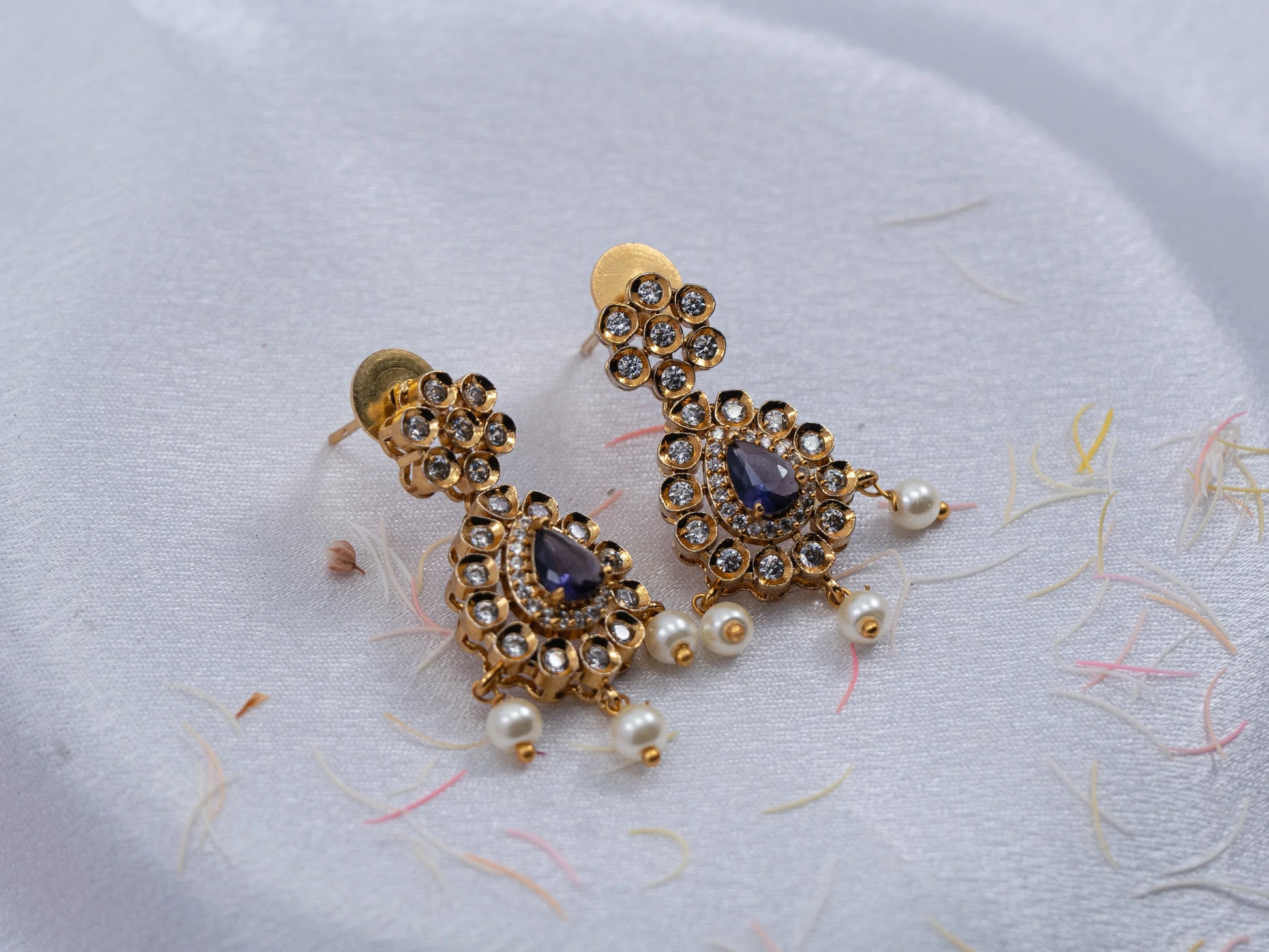 Gold-Plated Zircon Diamond Necklace Set for Women- 012 - GoScarlet