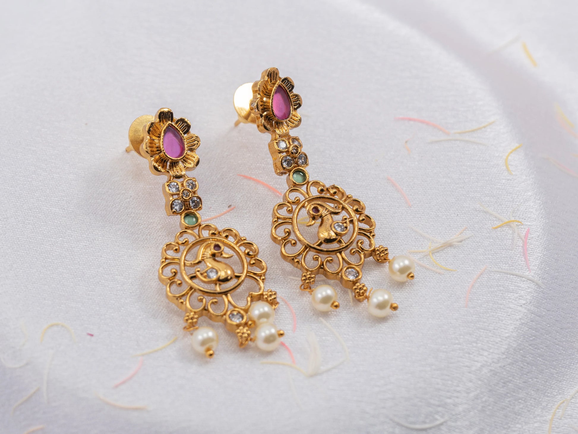 Gold-Plated Zircon Diamond Necklace Set for Women fashion jewellery - 019 - GoScarlet