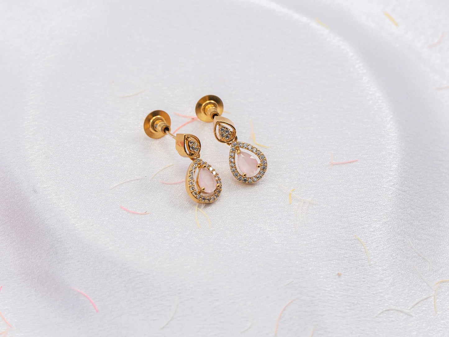 Gold-Plated Zircon Diamond Necklace Set for Women- 017-fashion jewellery - GoScarlet