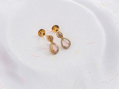 Gold-Plated Zircon Diamond Necklace Set for Women- 017-fashion jewellery - GoScarlet