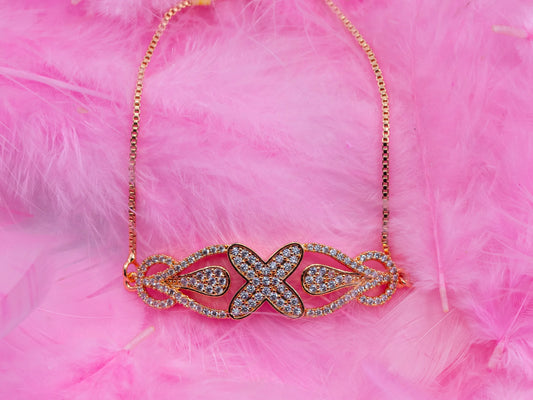 Gold-Plated Zircon Bracelet for Women-001.