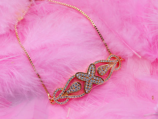 Gold-Plated Zircon Bracelet for Women-001.