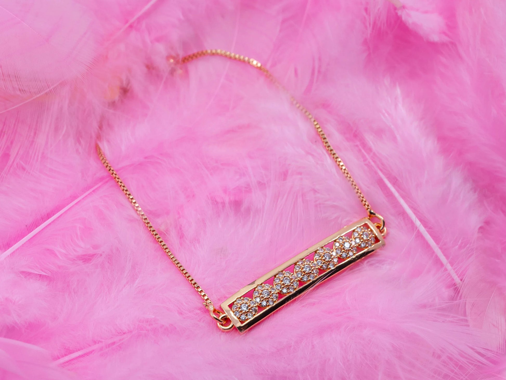 Gold-Plated Zircon Bracelet for Women-002.