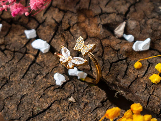 Gold-Plated Zircon Rings for women - 014 - GoScarlet