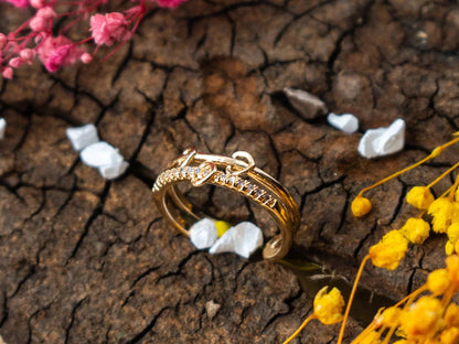 Gold-Plated Zircon Rings for women - 016 - GoScarlet