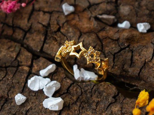 Gold-Plated Zircon Rings for women - 020 - GoScarlet