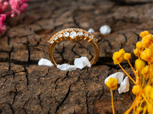 Gold-Plated Zircon Rings for women - 025 - GoScarlet