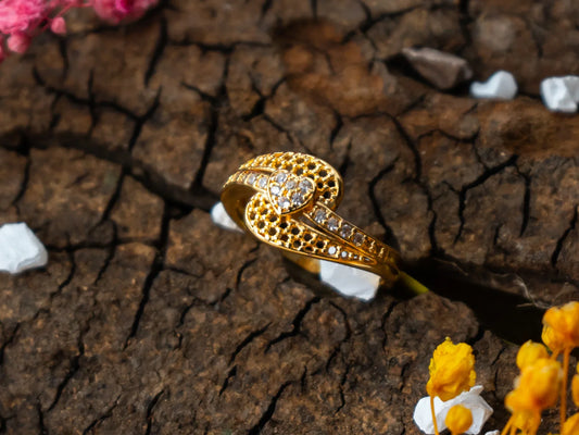 Gold-Plated Zircon Rings Women's fashion jewellery - 027 - GoScarlet