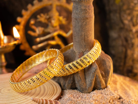 Gold-Plated Zircon Bangles Women's fashion jewellery- 002 - GoScarlet