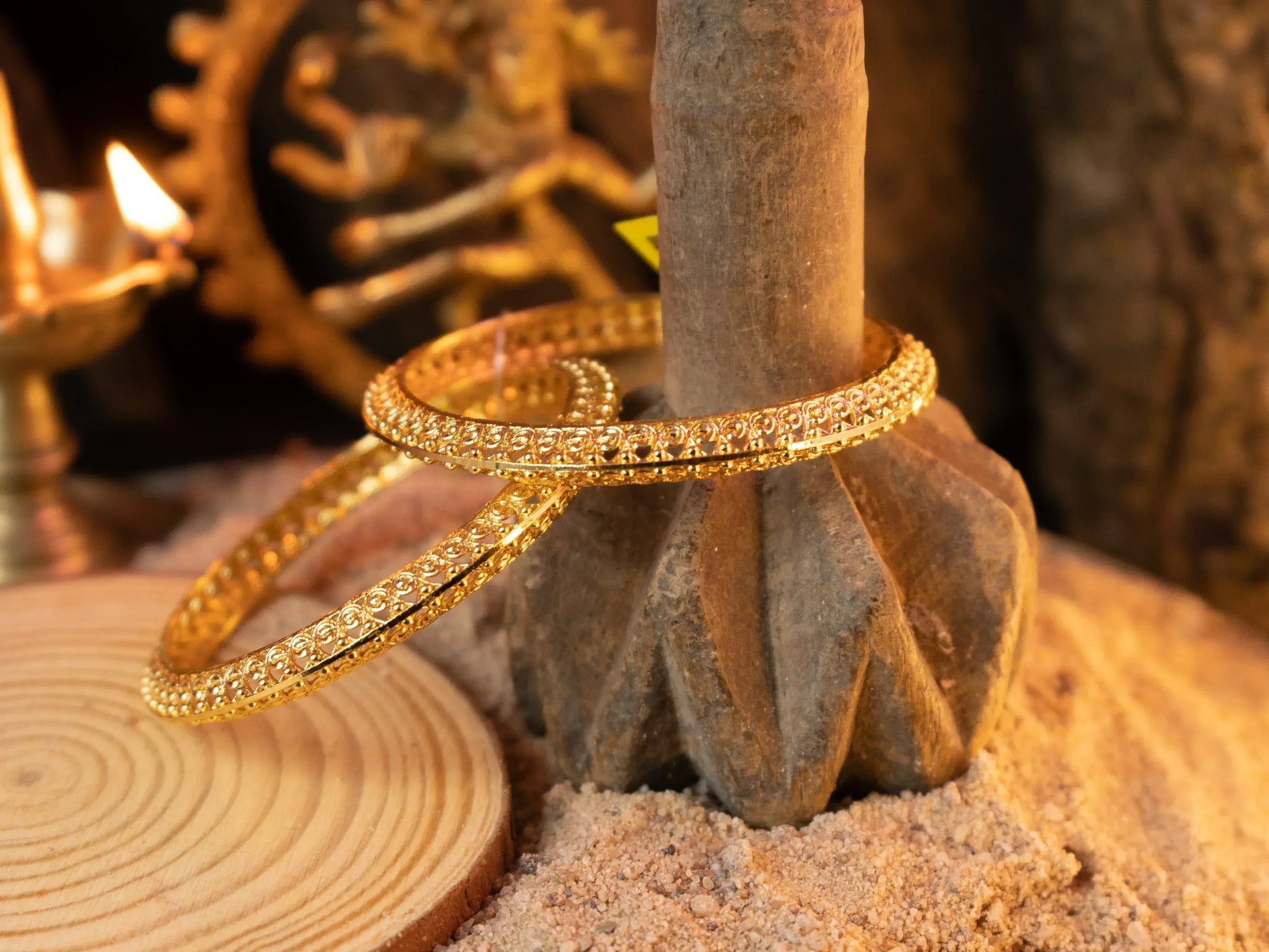 Gold-Plated Zircon Bangles for Women- 003 - GoScarlet