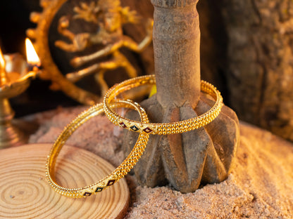Gold-Plated Zircon Bangles for Women- 004 - GoScarlet