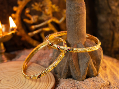 Gold-Plated Zircon Bangles for Women- 005 - GoScarlet