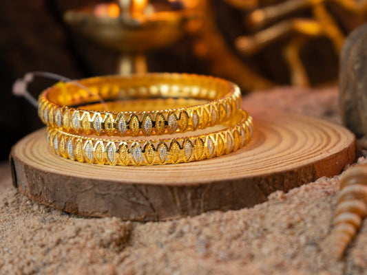 Gold-Plated Zircon Bangles for Women- 009 - GoScarlet