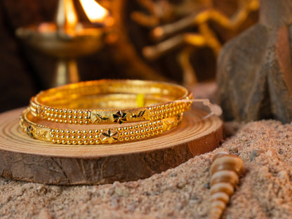 Gold-Plated Zircon Bangles for Women- 013 - GoScarlet