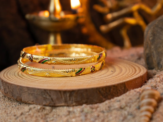 Gold-Plated Zircon Bangles for Women- 012 - GoScarlet