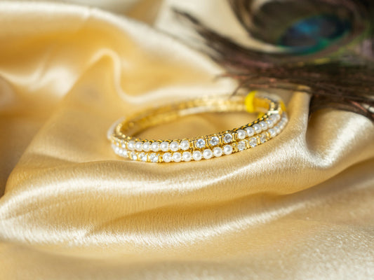 Trendy Fashion Bangles set Women's fashion jewellery - 006 - GoScarlet