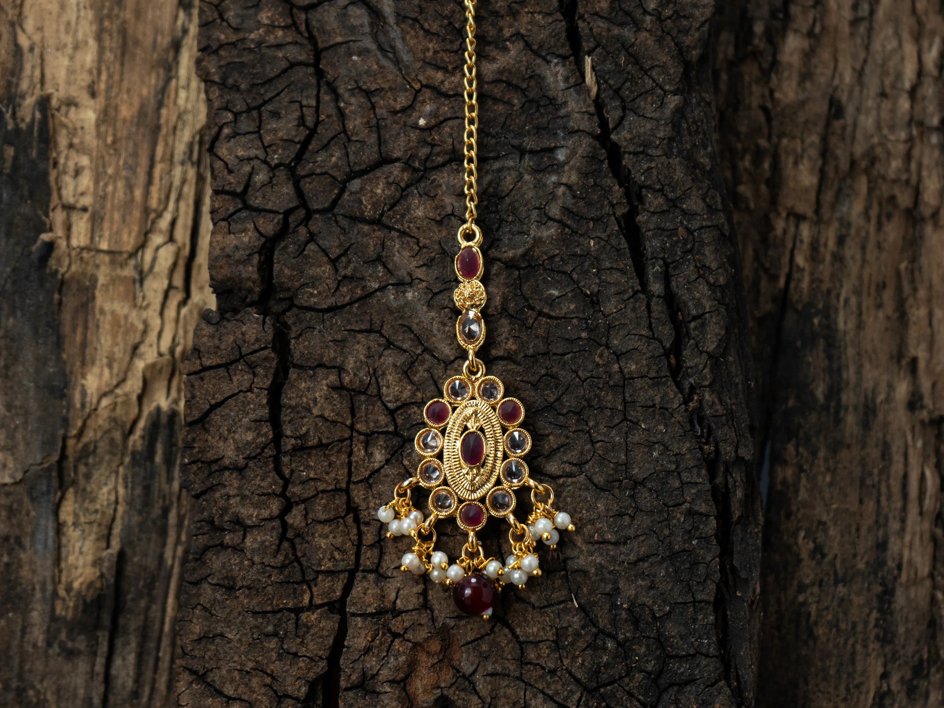 Haldi & Mehendi Gold-Plated Maangtikka For Women - 001 - GoScarlet