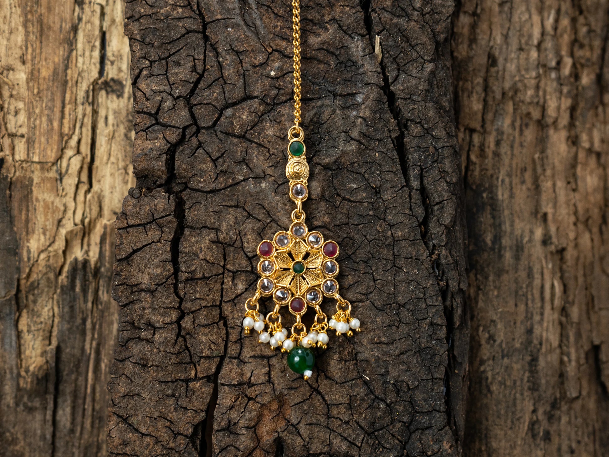 Haldi & Mehendi Gold-Plated Maangtikka For Women - 003 - GoScarlet