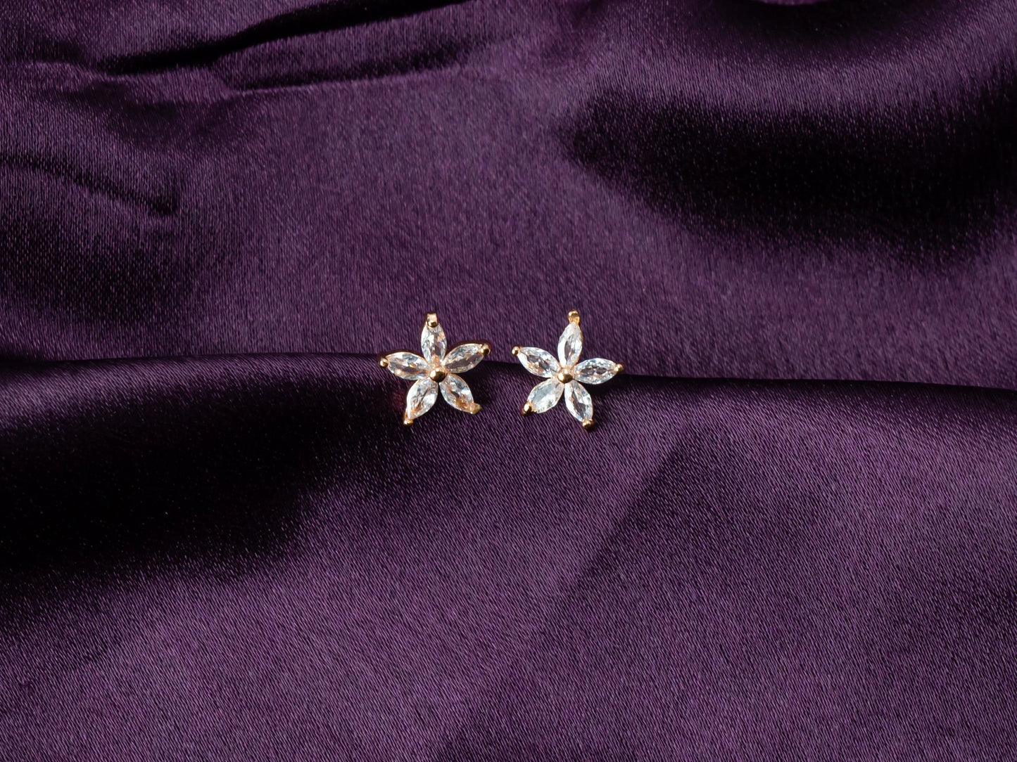 Zircon Stud Earrings for Women- 028.