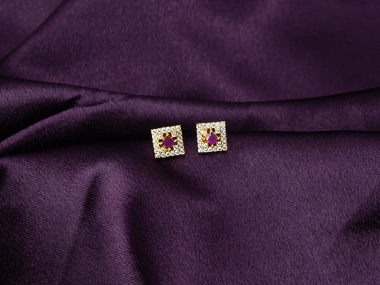 Zircon Stud Earrings Women's fashion jewellery- 037.