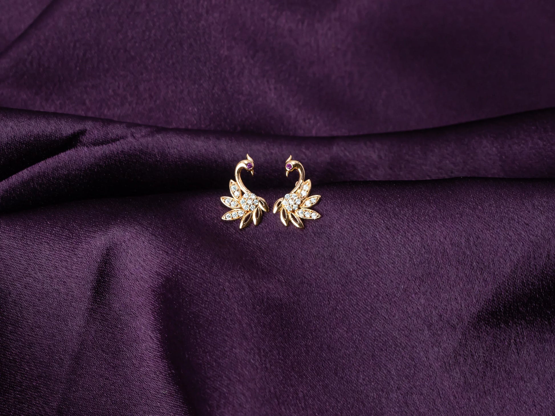 Zircon Stud Earrings for Women- 038.