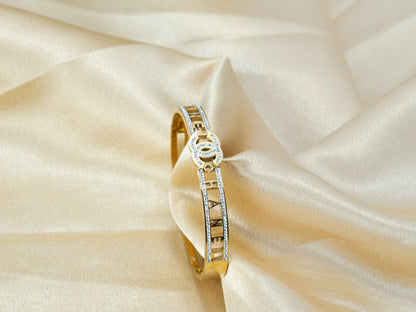 Gold-Plated Zircon Kada Women's fashion jewellery - 005 - GoScarlet