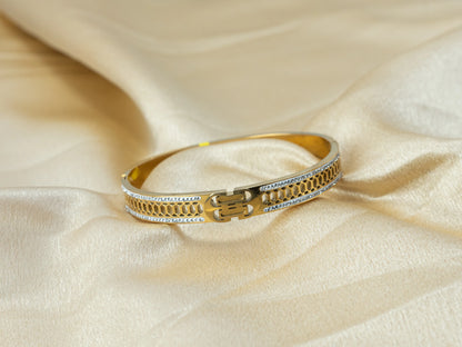 Gold-Plated Zircon Kada Women's fashion jewellery - 003 - GoScarlet