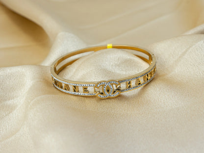 Gold-Plated Zircon Kada Women's fashion jewellery - 005 - GoScarlet