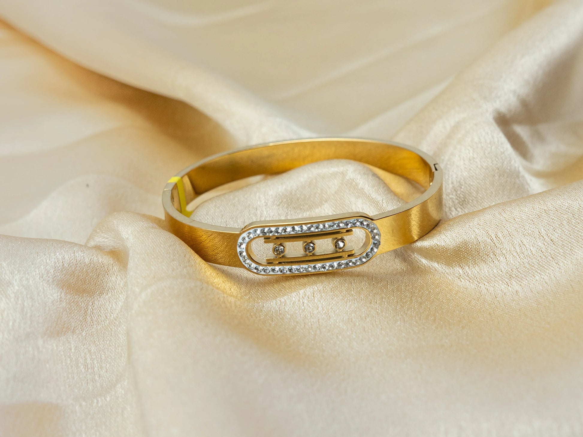 Gold-Plated Zircon Kada Women's fashion jewellery - 008 - GoScarlet